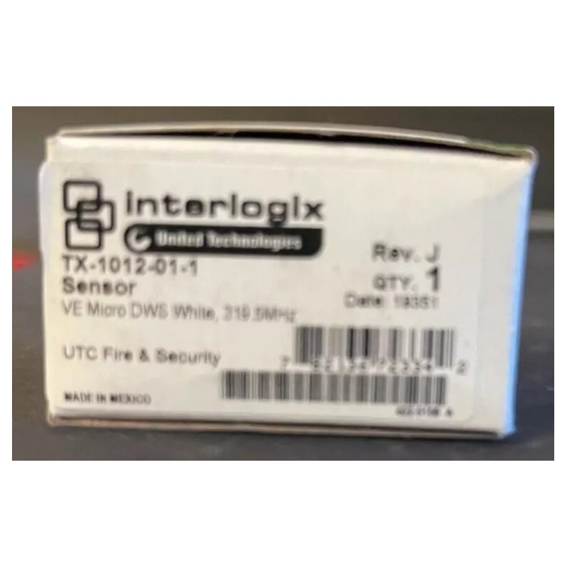 Interlogix Brand New GE Interlogix TX-1012-01-1 Micro Wireless Sensor, Battery