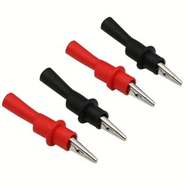 Alligator Clip Crocodile Clamp for Insulated MultiMeter Test Lead Meter Probe(8pcs)