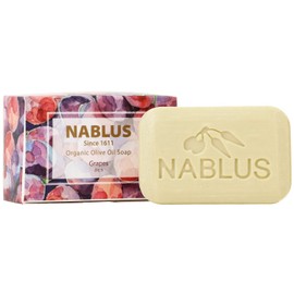 NABLUS SOAP Nervlus Soap, Additive-Free, Fully Organic Soap (Grape) Firm and Elastic