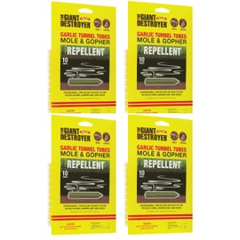 The Giant Destroyer Garlic Tunnel Tubes for Moles & Gophers (40 Tubes)