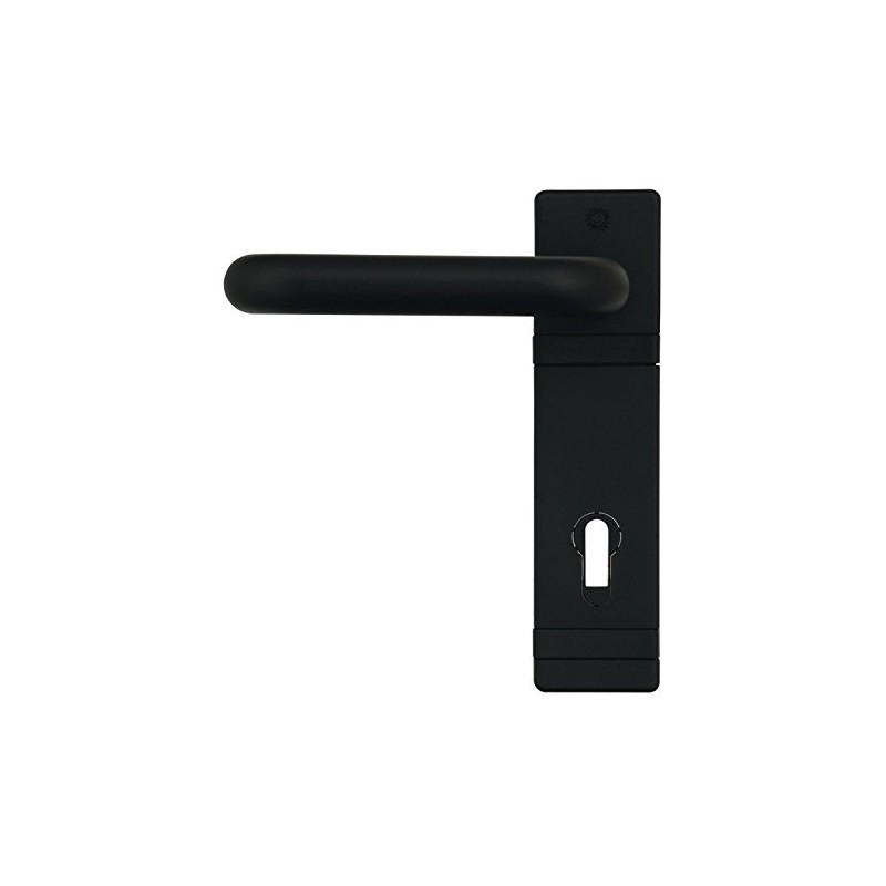 Domoferm Door Handle Set on Short Plate for fire Doors,