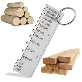 2 Pcs Stainless Steel Metal Sheets,Welding Thickness Wire Measuring Tool,Wire Thickness & Round Sided Metal Sheet Guage,Portable