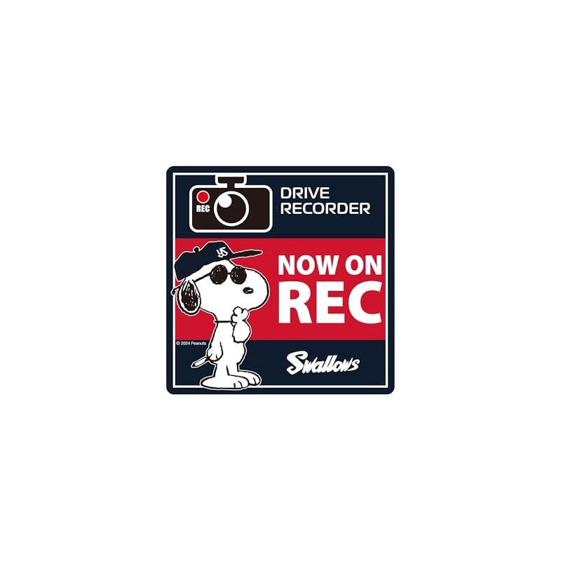 Snoopy Collaboration Sign Magnet NOW ON REC Yakult Swallows