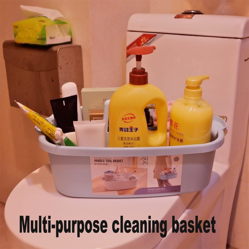 ANNIYA Cleaning Supplies Organizer, Large Cleaning Supply Caddy with Handle,