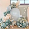 Sage Green and Blue Balloons