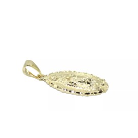 Handmade Virgen De Guadalupe 18k Gold Plated Pendant with 22 inch Chain  - Guadalupe