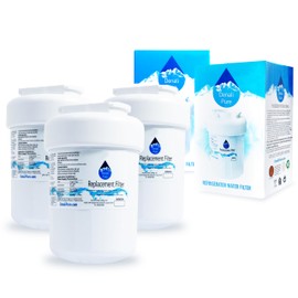 3-Pack Replacement for General Electric GSH25JFXNBB Refrigerator Water Filter - Compatible with General Electric MWF, MWFP Fridge Water Filter Cartridge