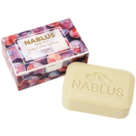NABLUS SOAP Nervlus Soap, Additive-Free, Fully Organic Soap (Grape) Firm and Elastic