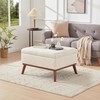 Tbfit Large Ottoman with Storage, 28.3" Mid Century Modern Rectangle