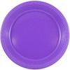 JAM PAPER Round Plastic Party Plates - Medium - 9