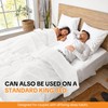 HOMBYS Split King Comforter Sets for Adjustable Bed, 3-Piece Bedding