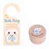 Tooth Fairy Door Hanger - Blue Wooden Tooth Fairy Money