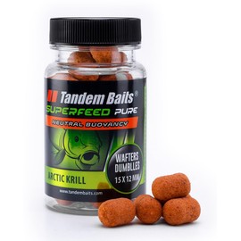 Tandem Baits SuperFeed Pure Dumbells Wafters Arctic Krill Carp Fishing Without Effort Boilies Bait Large Fish Fishing Carp Accessories Professionals & Hobby Anglers 15/12 mm 30 g