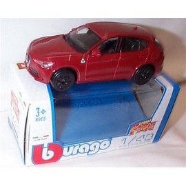 Corgi Burago Street fire Alfa Romeo Stalvio Red car 1:43 scale Diecast model