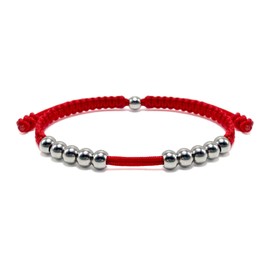 Yspokfay Golf Score Counter Beads Bracelet Adjustable Score Counter Cords Bracelets Golf Accessory-Red