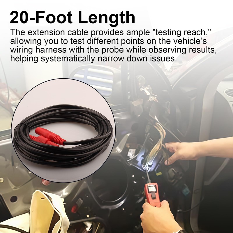 QQZ 20FT Extension Cable PPTK0027 for Power Probe 3/3S/3Ez Power