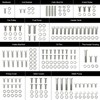 Stainless Steel Small Block Engine Hex Bolt Kit Compatible with