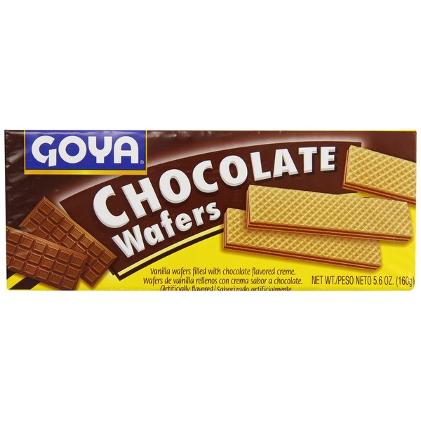 Goya Wafer Chocolate Cookies, 5.6 Ounce, Pack of 30