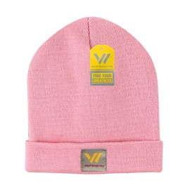 WESTWOOD FOX Beanie Hat for Men Women Stretchy Soft Wool Hat Thick Warm Lining Running Hat Thermal Hat Warm Cozy Skull Cap, rose