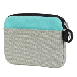 Chums Pocket Size Wallet Sweat Nylon Travel Wallet, mint/light grey