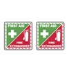 Kramer First Aid Fire Extinguisher Inside Vinyl Sticker Decal Emergency