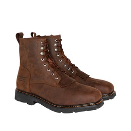 Cody James Men's 8" Mustang Lace-Up Kiltie Waterproof Work Boot Composite Brown 9.5 EE US