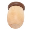 Acorn Shaped Toothpick Container 8cm Height Rounded Structure Eco Friendly