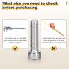 METALLIXITY Socket Head Cap Screws(M16-2x45mm)3Pcs, 304 Stainless Steel Allen Socket