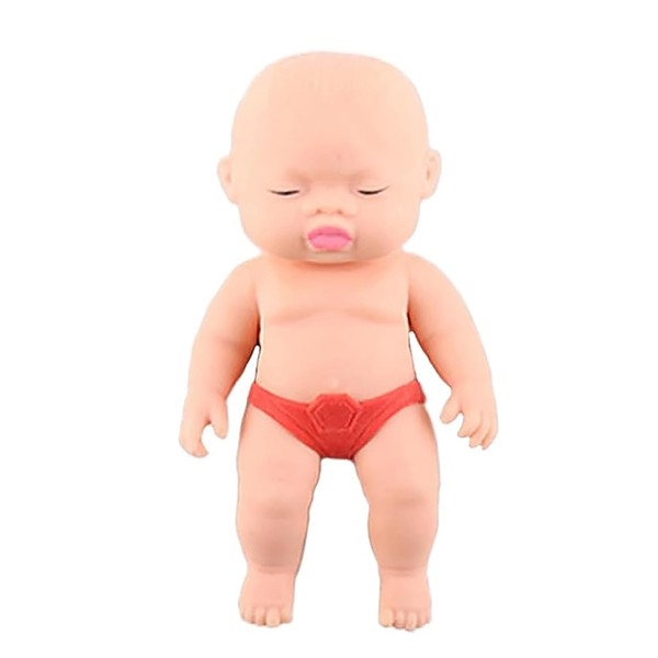 Ugly Babies Squishy Baby Cute Squishy Doll Toy Squishy Toy for Children and Adults Office Decompression Soft Elastic Squeeze Squishy Tabletop Figurine Birthday Present Red
