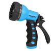 AQUASTAR by Eden AS73374 Rear-Trigger 7-Pattern Hose Nozzle (Blue) |