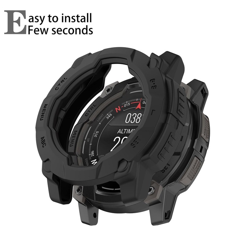 HOMTERN Cases Designed for Garmin instinct 3 50MM,Soft TPU Lightweight