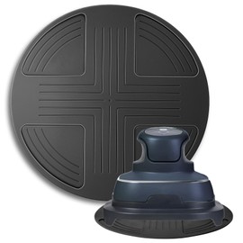 Mity rain Silicone Trivets Mat for Ninja Crispi, Hot Resistant Pot Holders for Air Fryer & Hot Dishes, Portable Silicone Mats for Kitchen Counter, Kitchen Accessories for Countertop (Black)