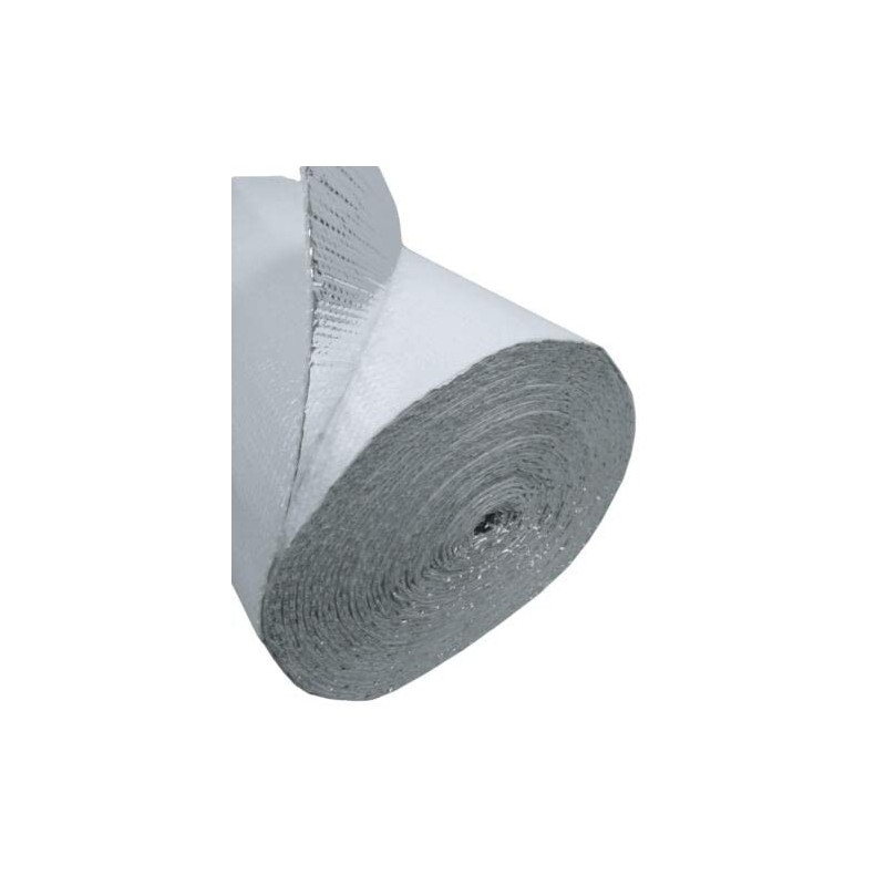 White Faced Reflective Poly-Air Spiral Duct Wrap HVAC Faucet Insulation