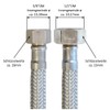 Reinforced hose 3/8 inch nut x 1/2 inch nut, drinking
