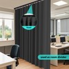 Room Divider Blackout Curtains Flexible Sliding Tracks Sets Ceiling Mounted