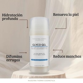 Gel Despigmentante de Ácido Glicólico para Piel Clara. Orgánico. -100ml