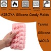 32 Cavity Tennis Sports Silicone Candy Molds Trophy Cup Ball