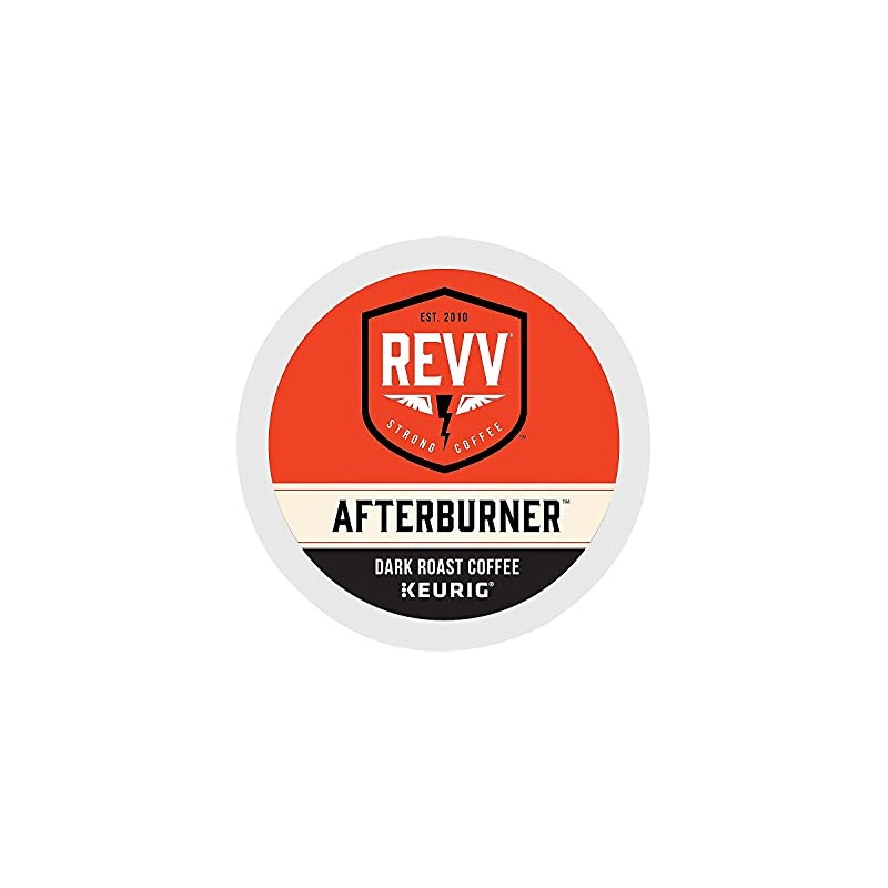 REVV Afterburner, Single-Serve Keurig K-Cup Pods, Dark Roast Coffee, 24