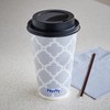 Hefty Paper Disposable Hot Cups with Lids, 16 Ounce, 20