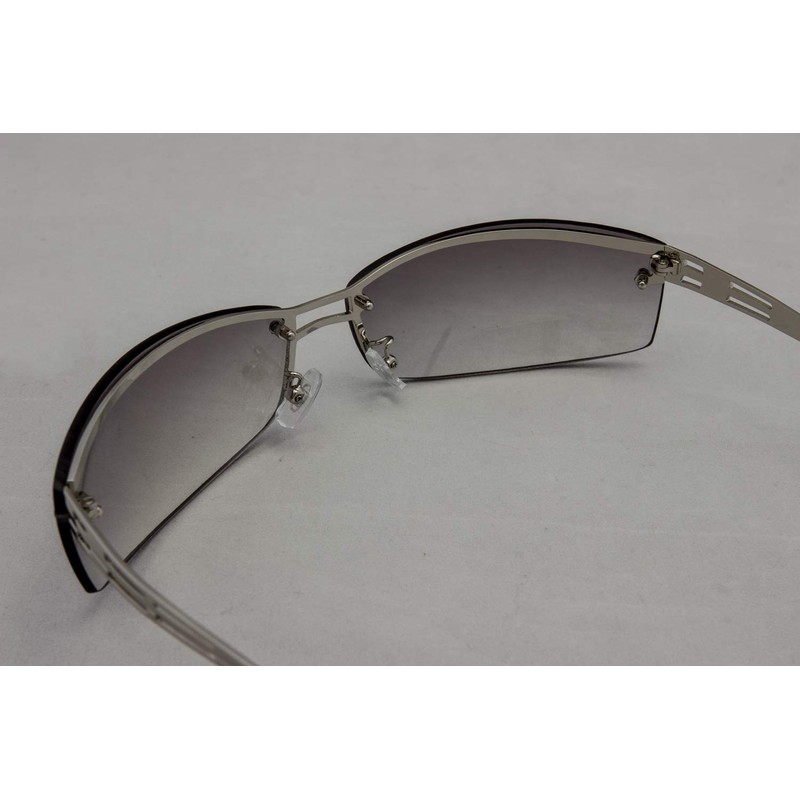 Mukojima PY1219-1 MYS Sunglasses, Square Type, Smoke x Silver, Gradient