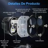 Faros De Lupa Doble Color Universal De 28000 Lúmenes