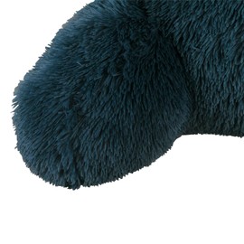 Home Soft Things Serenta Shaggy Faux Fur Bedrest Filling Set, Teal, 20" x 18" x 17"