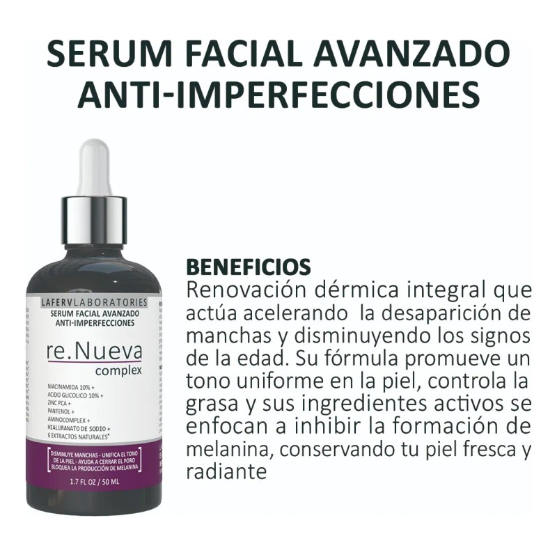 Serum Niacinamida 10% + Glicolico 10% + Hialuronico Y Más