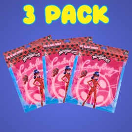 3pc Slime Pouch Set - Value Pack Colorful Play Slime Putty for Creative and Interactive Play, Miraculous Ladybug and Cat Noir Toys & Party Favors