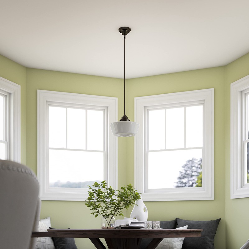 Kenroy Home 93661ORB Cambridge Rustic 1 Light Pendant, Blackened Oil