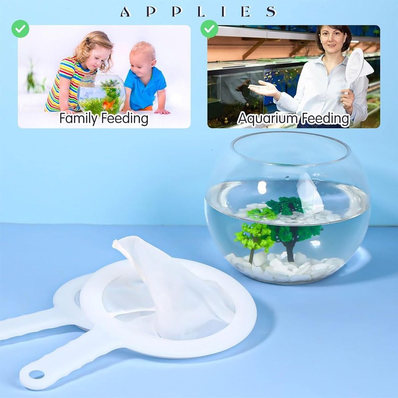 AIMALL 3PCS Dual-Mesh Baby Brine Shrimp Sieve Set, 80 &