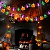 2 Piezas luces led Halloween,16 m x 80 luces LED,calabaza,araña,murciélago