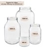 mikken Twist-Off Replacement Lid for Large Jars, 100/10.3 cm, Pack