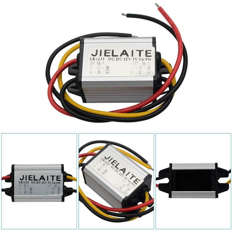 BE-TOOL Waterproof DC Buck Converter 12V to 3.3V 3A Power