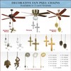 Royal Designs Celling Fan Pull Chain Beaded Ball Extension Chains